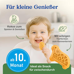 Alete Organic Crunchy Biscuits with Alac (4 x 125g) - Crunchy Alac Biscuits for babies, palm oil free, from 10 months