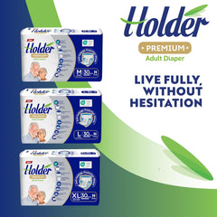 Adult Unisex Disposable Diapers Waterproof Absorbent Elastic Side Breathable Super Absorbent Double Layer Wetness Indicator 5 Star Dermatological Protection Medium