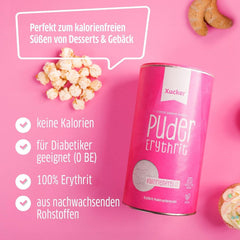 Xucker Powdered sugar Erythritol - Calorie-free sugar substitute, 600 grams Sweeteners Naty Shop
