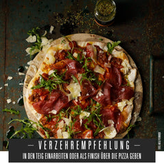 Ankerkraut Pizza, for original Italian taste, like from the Steinofen, also for Pasta, Tomato-Mozzarella and many other dishes, 45 g in cork glass