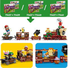 LEGO Super Mario Express Bowser Train Kids Adventure Playset with Hammer Brother 2 Gumbas and 2 Parapunctures Nintendo Gift for Boys Girls Gamers 71437 Building Sets Besuche den LEGO-Store