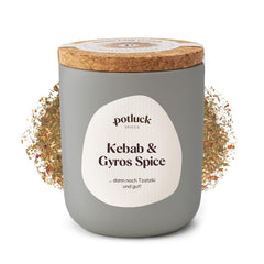 Potluck | Kebab & Gyros Spice | Gewürzzubereitung im Keramiktopf | 50g | Vegan, gluten-free and with natural ingredients