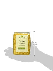 Organic yellow lentils, 500g