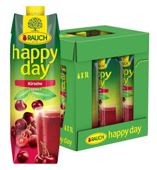 Rauch Happy Day Cherry | From selected sour cherries | 6X 1 Liter, Tetra Prisma Naty Shop Default Title