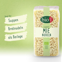 BIOASIA Organic Mie Noodles, wheat noodles without egg, prepared quickly and easily, vegetarian (8 x 250 g)