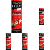 Lindt HELLO Strawberry Chocolate Cheesecake | Bar 100g | Milk Chocolate with Strawberry Quark Cream Filling | Chocolate bar | Chocolate Gift (Pack of 5)