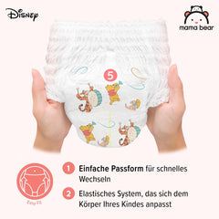 Amazon Brand: Mama Bear Disney Diapers, Size 5 (12-17kg) - Monthly Box, White, 140 Pieces (2 Packs of 70)