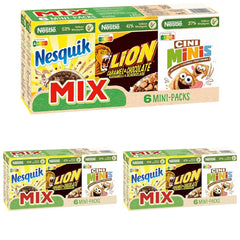 Nestlé Mix cereal mini packets, 6 pieces, 1 packet (1x200g to 4x30g, 2x40g)