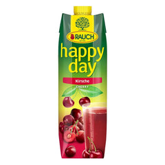 Rauch Happy Day Cherry | From selected sour cherries | 6X 1 liter, Tetra Prisma Naty Shop