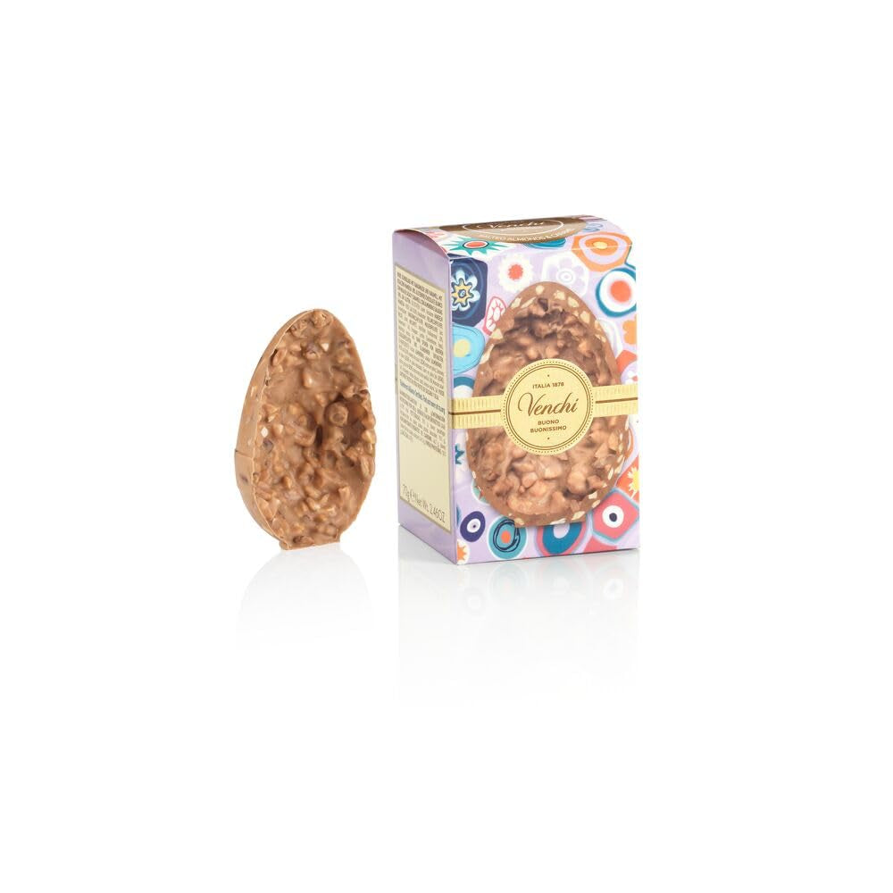 Venchi, Ou de ciocolată Mignon, aromă gourmet de migdale sărate și caramel, 70 gr Bomboane de Ciocolata Naty Shop Default Title