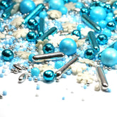 Streusel Glück, Mix Sprinkles Snowflakes, Blue White, 90 grams Sprinkles Naty Shop 90 grams