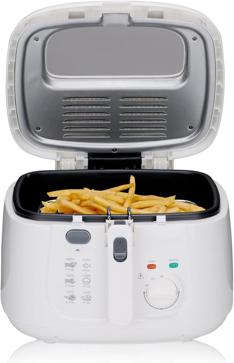 Alpina Deep Fat Fryer 2.5L DF-165, 1800W - Adjustable temperature up to 190°C Appliances Naty Shop Default Title