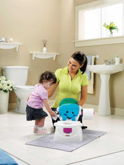 Fisher-Price Meine Erste Toilette, Baby Töpfchen, Mit Musik & Lustigen Sätzen, Tragbare Baby Toilette, Abnehmbarer Toilettenaufsatz, Deutsche Version, Ab 1 Jahr, P4326 Accesorii Hrana si Alaptare Bebe Naty Shop