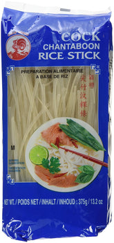 Cock Rice Noodles, 3mm, Grade 1 (1 Pack x 375g)