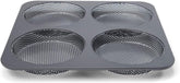 Hamburgerbrötchen, Perforiert, Antihaftbeschichte, 4 Runde Mulden Mit Je 12 Cm, Pfannengröße 28 X 28 Cm, 2.5 Cm Tief, Mittelgroß, Schwarz Molds and trays for baking Naty Shop