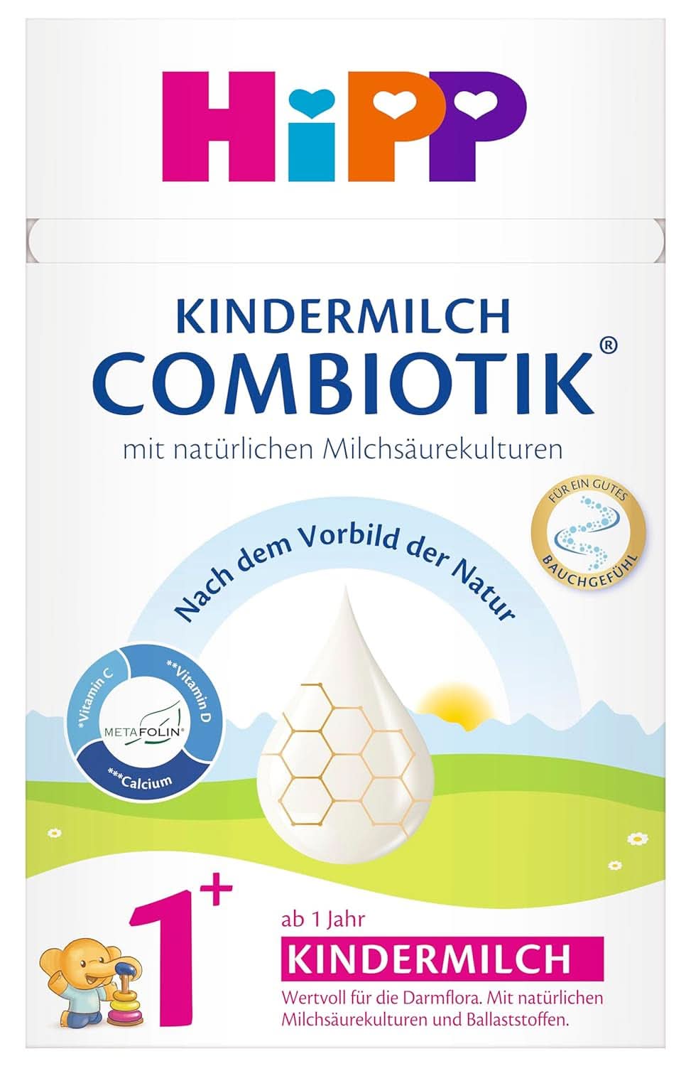 Hipp Milk Food Combiotik Baby milk organic Combiotik 1+, pack of 4 (4X600G) Mother and Child Naty Shop