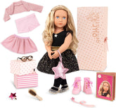 Our Generation - Stella - 46 cm Starry Fashion Starter Puppe - Blondes Haar und helle, himmelblaue Augen - 3 Outfits & Styling-Accessoires in Geschenkbox - Spielzeug für Kinder ab 3 Jahren