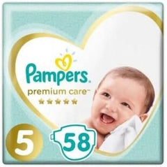 Pampers diapers size 5 (11-16Kg), 58 pieces Mother and Child Naty Shop