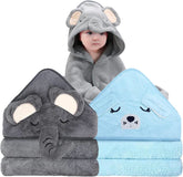 Pack of 2 hooded bath towels 80 x 80 cm Mother and Child Naty Shop Bu