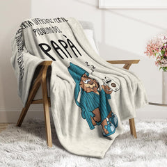 Musaecoin dad gift, dad birthday gift, gift ideas for dad, gifts for dad, 50-60 inch flannel blanket, christmas gift for dad, father's day gift Beds and Blankets musaecoin