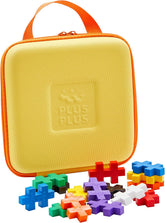 Plus-Plus 9603430 Geniales Konstruktionsspielzeug, Big Reisekoffer, Kreativ-Bausteine in praktischer Tasche mit Henkel, 15 Teile, 3430- Travel Case