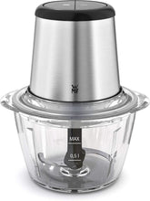 WMF Kult X Edition Zerkleinerer Elektrisch Mit Glasbehälter, Blitzhacker 320 W, 2 Geschwindigkeitsstufen, Großer Mixbehälter, Cromargan Matt Kitchen Naty Shop