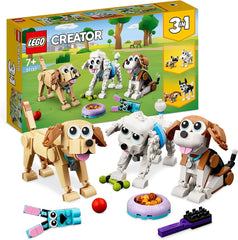 LEGO 31137 Creator 3In1 Cute Dog Set with Animal Figures Dachshund, Pug, Poodle and More, Toy for Kids 7+, Gift for Dog Lovers Building Sets Besuche den LEGO-Store Default Title