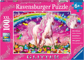 Ravensburger children's puzzle - 13927 Horse Dream - Puzzle cu cai pentru copii de la 6 ani în sus, Cu 100 de piese în format XXL, Cu sclipici Puzzle Naty Shop Singur