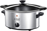 Russell Hobbs Slow Cooker, 3,5 litri cu strat antiaderent, oțel inoxidabil, 3 setări de temperatură și funcție de menținere la cald, 160 W Slow Cooker Naty Shop Default Title
