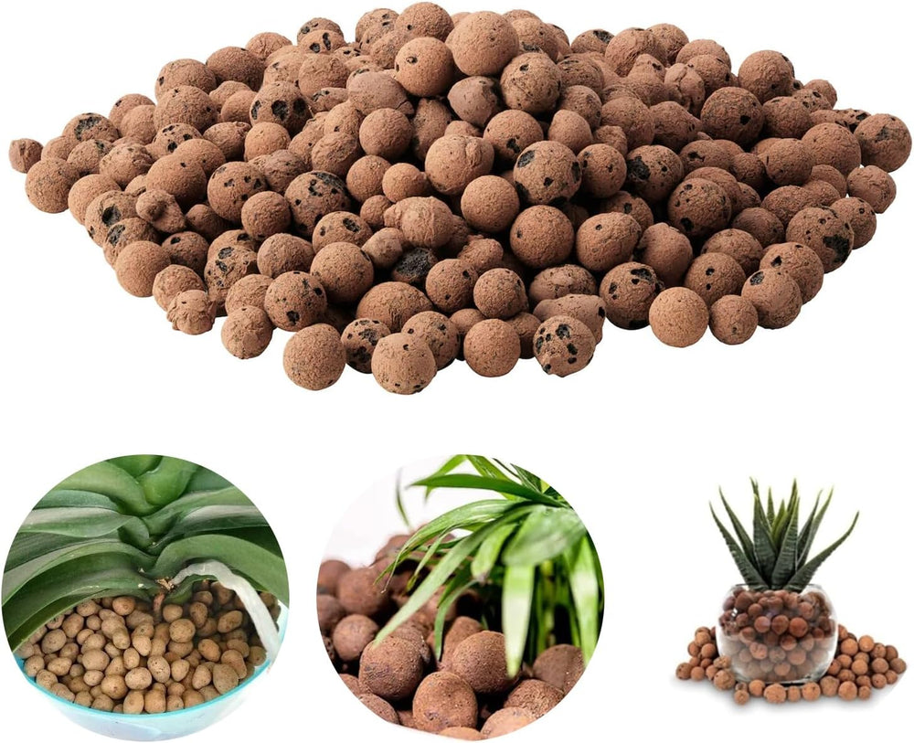 Coarse-Grained Clay Granules, Expanded Clay Granules, Plant Granules, Expanded Clay 1L Hydroponic Planting Substrate, 5-8mm Granulation Clay Granules