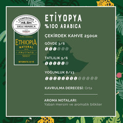 CAFFÈ CORSINI 1950, Etiopia 100% cafea Arabica 250g