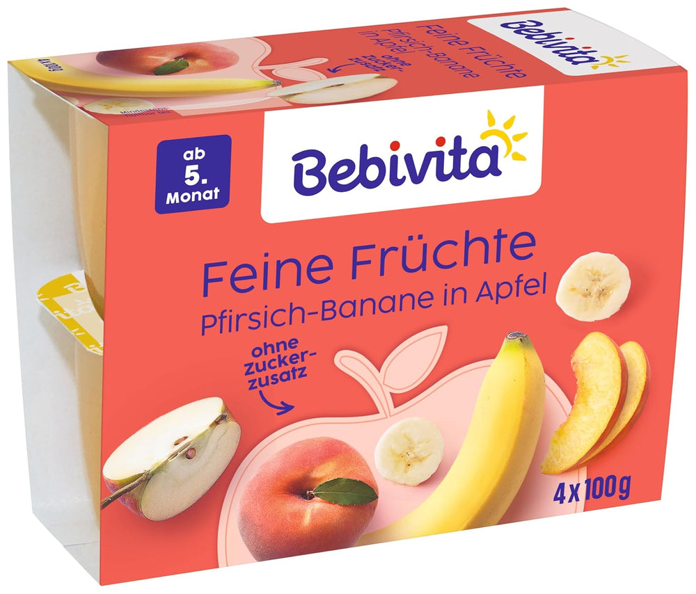 Pfirsich-Bananas in Apfel, 6er Pack (6 x 4 x 100 g)