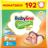 Diapers for sensitive babies, size 2, mini (3-6 kg), 192 diapers