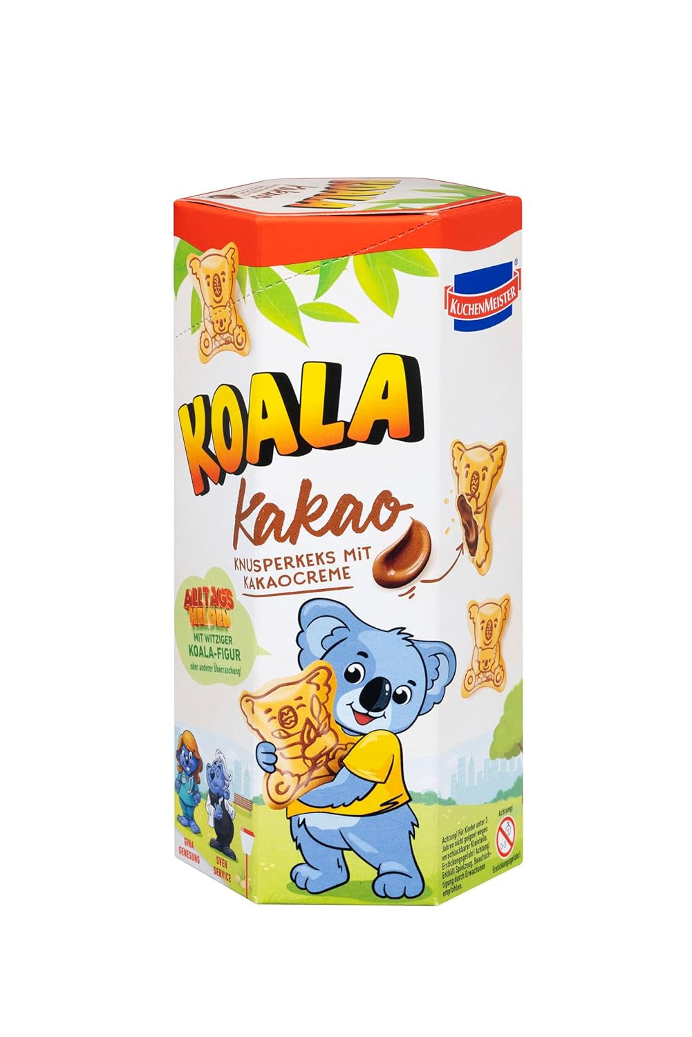 Fursecuri Kuchenmeister Koala | Umplutură cu cremă de cacao 75g | Fursecuri crocante | Umplute cu cremă delicioasă de cacao | Distracție supremă la gustări | (1 x 75g)