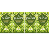 Pukka | Ceai din plante bio „Lemongrass & Ginger” | Lemongrass, ghimbir și lemn dulce | 4 x 20 pliculețe de ceai
