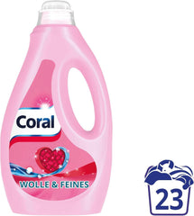 Coral delicate liquid detergent for wool and delicate laundry, 23 washes, 1.15 liters Laundry Detergents Naty Shop