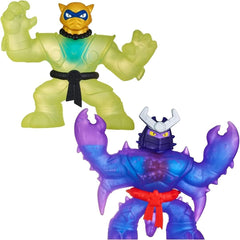 Heroes of Goo Jit Zu-Shifters Versus Pack: Liquid Gold Pantaro VS Shadow Orb Scorpius: Două figuri de acțiune super elastice și extensibile cu umplutură unică Goo și Goo, 41407 Action figures Naty Shop
