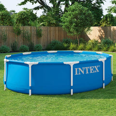 Piscină cu cadru metalic de 3 m x 76 cm cu pompă de filtrare, 4.485 litri, albastră, 305 x 76 cm, 28202UK