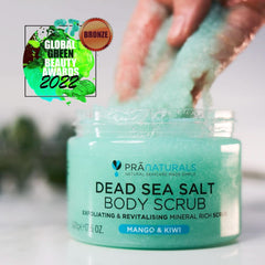 Pranaturals, Dead Sea Salt Body Scrub, 500g Naty Shop