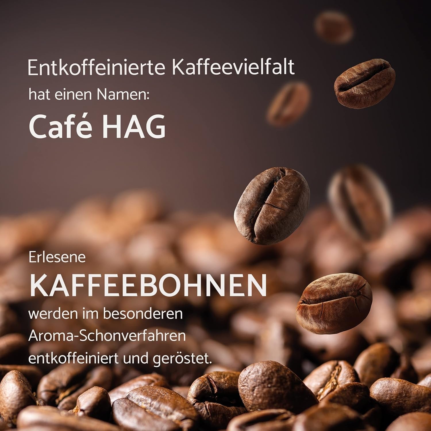 Café HAG Classic Mild Café Crema, boabe de cafea integrală decofeinizată, intensitate 4/5, pentru uz profesional Cafea Naty Shop