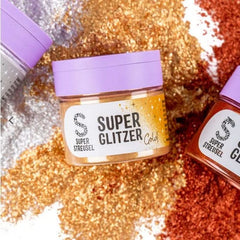 Super Streusel, Super Glitter Powder Gold, glitter powder, gold, 10 grams Glitter Naty Shop