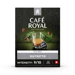 Café Royal Ristretto 36 Kapseln für Nespresso Kaffee Maschine - 9/10 Intensität - UTZ-zertifiziert Kaffeekapseln aus Aluminium (Packung mit 3)