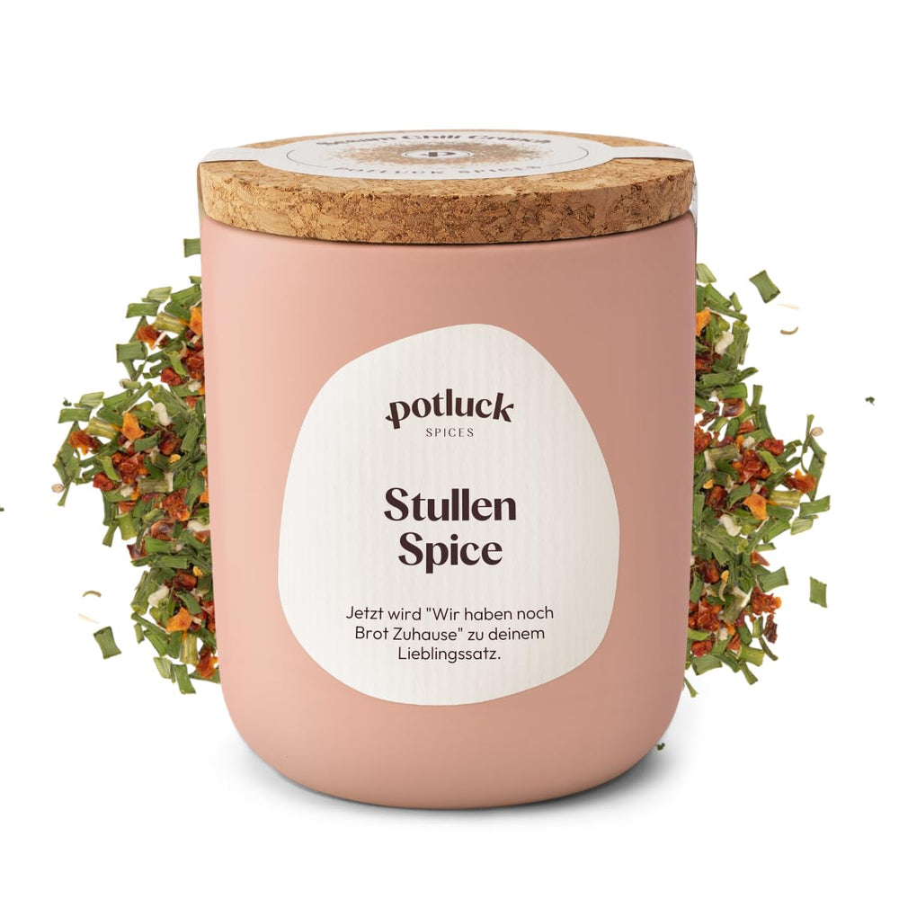 Potluck | Stullen Spice | Gewürzzubereitung im Keramiktopf | 60 g | Vegan, gluten-free and with natural ingredients