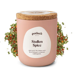 Potluck | Stullen Spice | Gewürzzubereitung im Keramiktopf | 60 g | Vegan, gluten-free and with natural ingredients