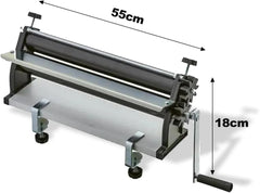 DKN Pizza Dough Roll Machine with Hand Crank, 48.8 cm, Noodle Machine, Teigfolie with Anti-Haft Rolls and Dicken Control – Construction aus massive Stahl und Aluminium