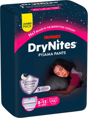Huggies DryNites Nighttime Bedwetting Diapers for Boys 13 to About 8-13 Years (30-48kg) 33-Piece (3x11) Jumbo Monthly Pack XL Diaper Panties Vazba Bath Products