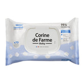 - Change Water Essential baby wipes x70 - Plant fiber toiletry product - 99% ultrapurified water - Hygiene from birth - Resealable lid