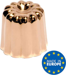 Baking forms, copper, 17.5 x 6 x 6 cm, 3 pieces Baking molds and trays Naty Shop