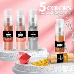 DecoRom, glitter comestibil, praf, 10 grame Glitter Naty Shop