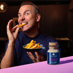 Ankerkraut Smoky Fries by Tim Raue, Mischung würzender Ingredient für Pommes Frites, Gourmet Pommes mit Rauch-Aroma, 145 g in Korkenglas